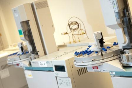 2 gas chromatographs (GCs) with autosamplers